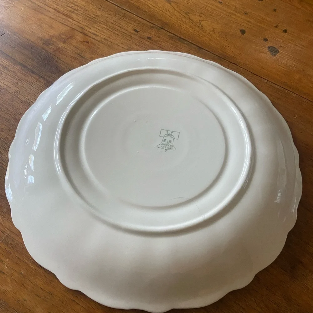Large Vintage White Ceramic Deviled Egg Platter - Picture 6 of 7